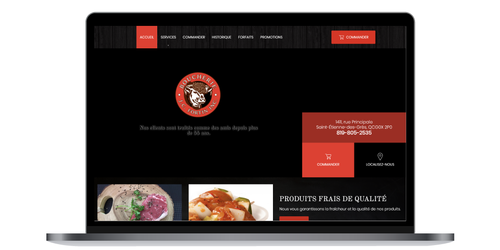 Deliver by Linkeo, Click & Collect, Boucherie Fortin